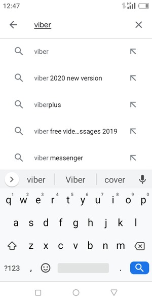 Enter the app name and select Search