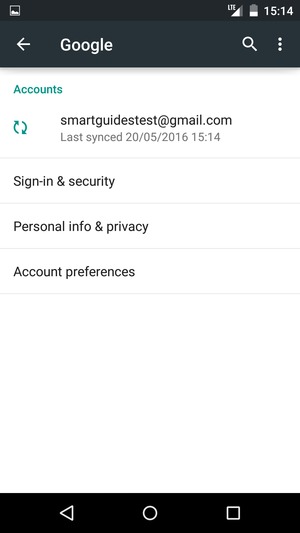 Select your account