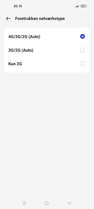 Vælg din foretrukne mulighed