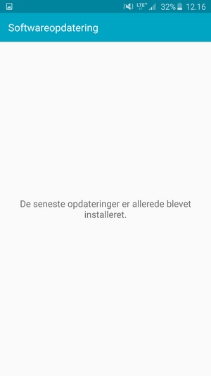 Hvis din telefon er opdateret, vil du se følgende skærmbillede