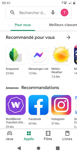 Select the search bar