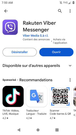 Sélectionnez Ouvrir