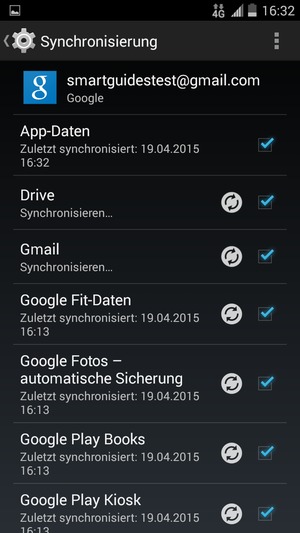 Ihre Daten werden synchronisiert