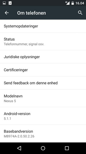 Vælg Systemopdateringer