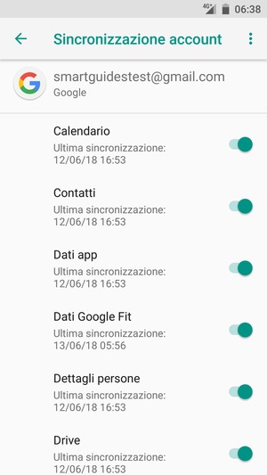 Seleziona il tasto Menu