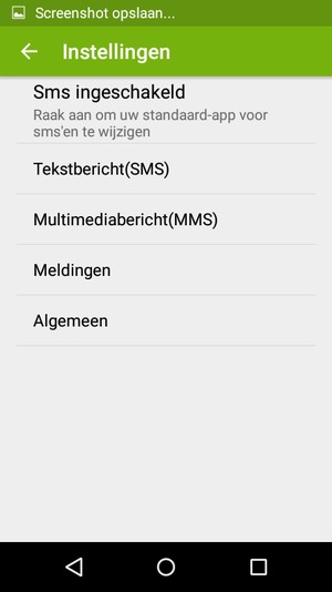 Selecteer Tekstbericht (SMS)