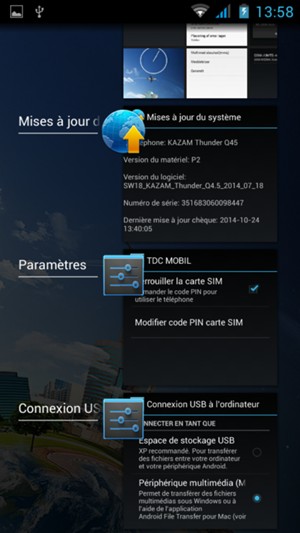 Faites glisser les applis vers la droite pour les fermer