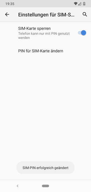 Ihre PIN der SIM-Karte wurde geändert