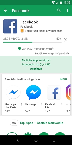 Warten Sie, bis der Installationsprozess  beendet ist