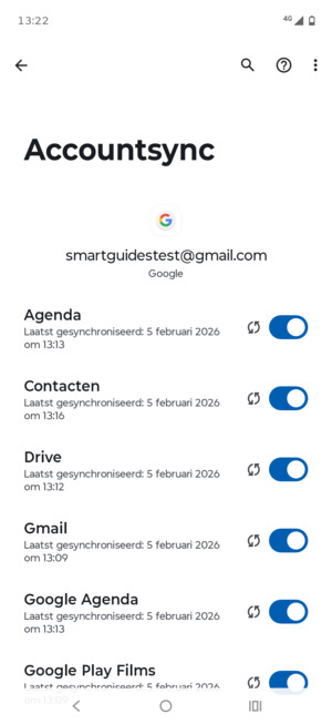Zorg ervoor dat Contacten geselecteerd is