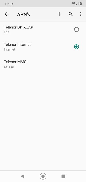 Uw telefoon is nu geïnstalleerd voor mms