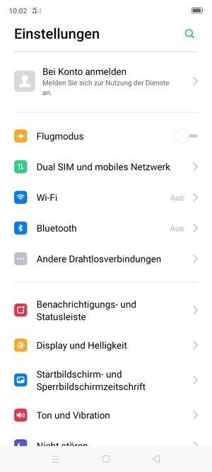 Wählen Sie Wi-Fi