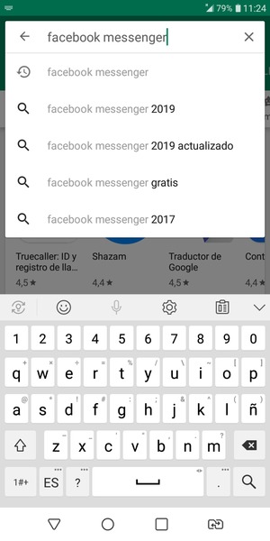 Introduzca el nombre de la aplicación y seleccione Buscar