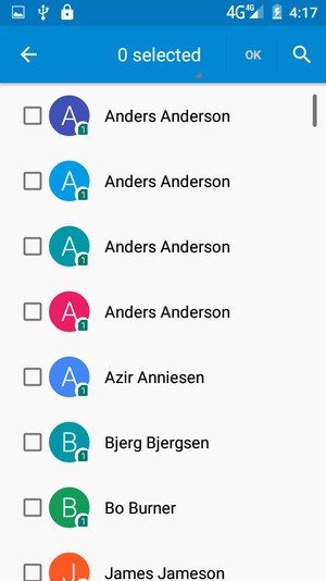 Select 0 selected