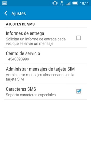 Seleccione Centro de servicio