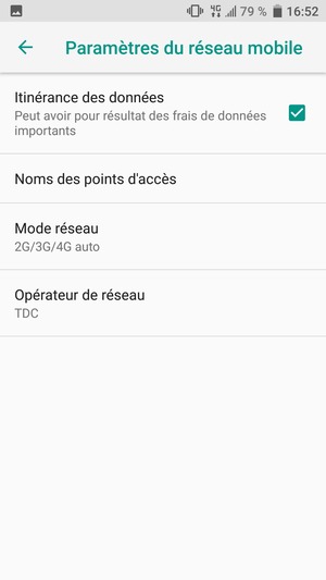 Pour changer de réseau en cas de problèmes de réseau, sélectionnez Opérateur de réseau