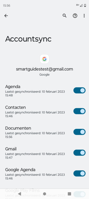 Selecteer de Menu-knop