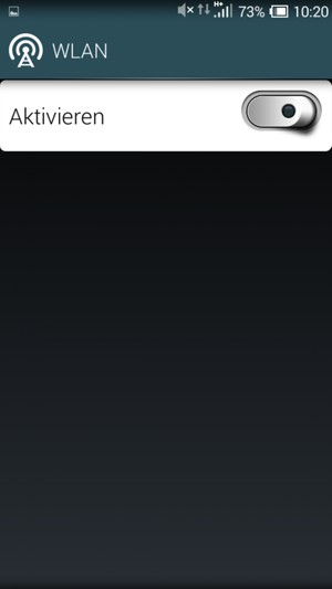 Schalten Sie WLAN ein