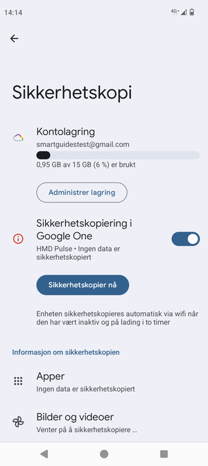 Velg Kontolagring