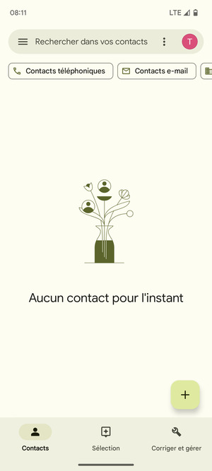 Sélectionnez Corriger et gérer