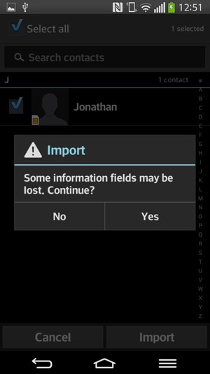 Select Yes