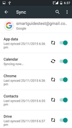 Your contacts from Google will now be synced to your smartphone