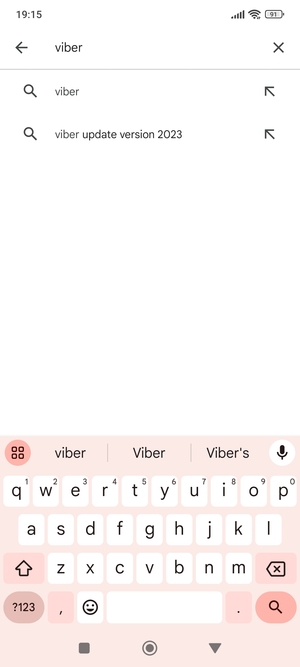 Enter the app name and select Search