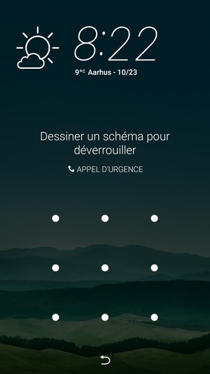 Votre téléphone est maintenant sécurisé par un écran de verrouillage.