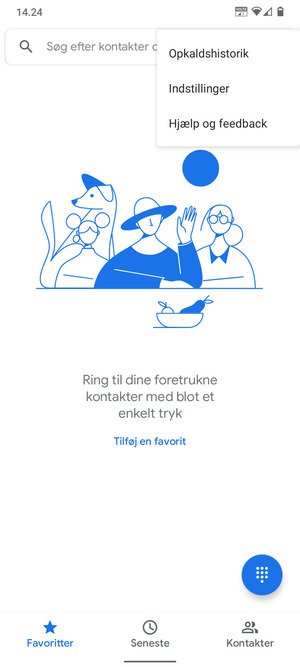 Vælg Indstillinger