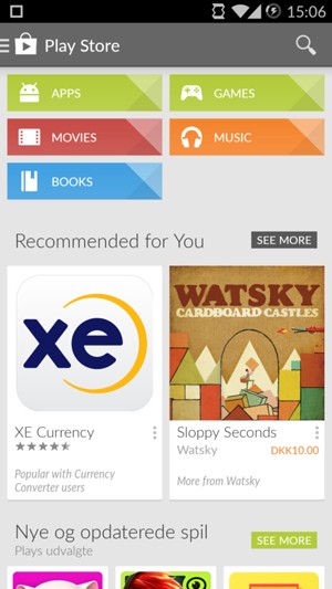 Select the Search button