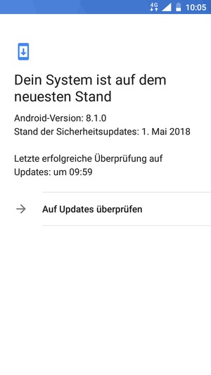 Wählen Sie Auf Updates überprüfen