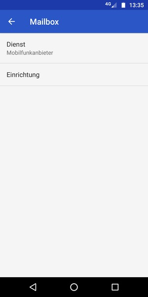 Wählen Sie Einrichtung