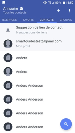 Sélectionnez le bouton du Menu