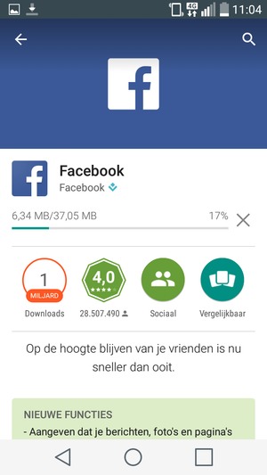 Wacht tot het installatieproces beëindigd is