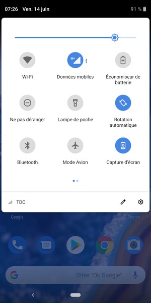 Régler la luminosité au niveau souhaité