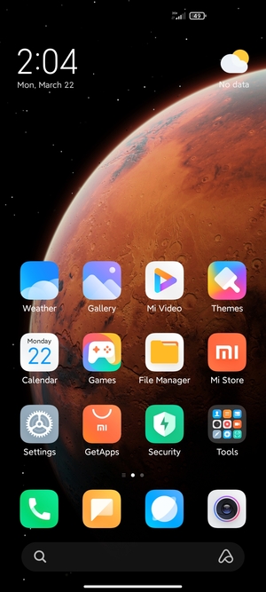 Select Settings