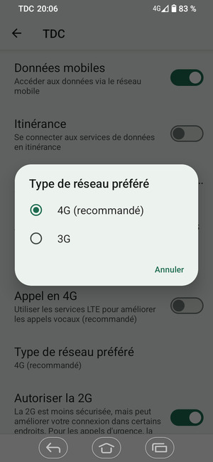 Sélectionnez votre option préférée