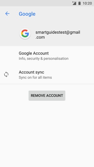 Select Account sync
