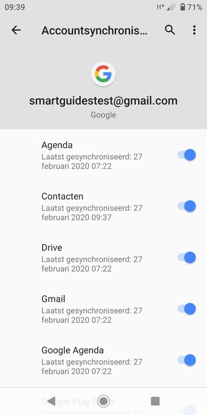 Selecteer de Menu-knop