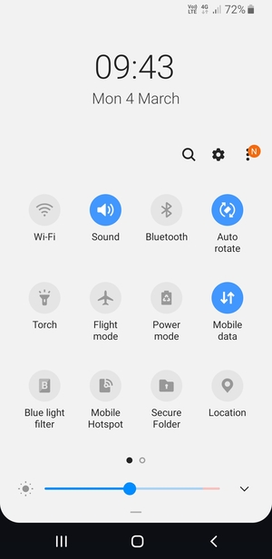 Select Power mode