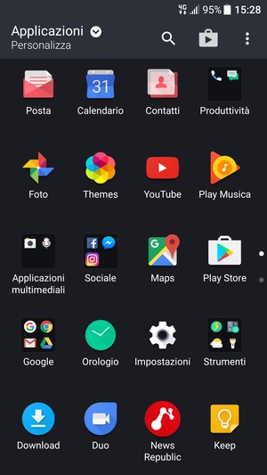 Seleziona Impostazioni