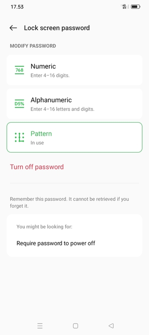 Your phone is now secure with a screen lock