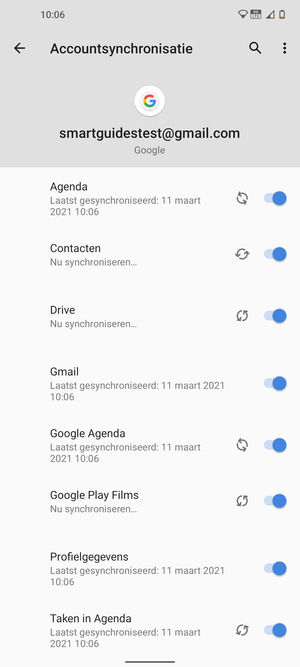 Uw contactpersonen van Google worden nu gesynchroniseerd met uw telefoon