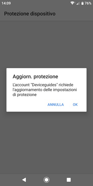 Seleziona OK