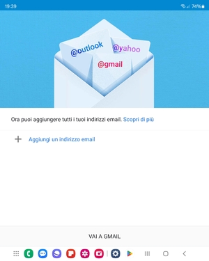 Seleziona Aggiungi un indirizzo email