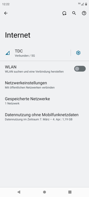 Schalten Sie WLAN ein