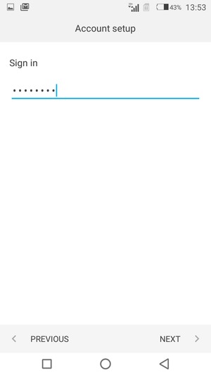Enter your password and select NEXT