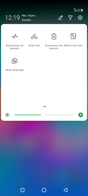 Sélectionnez Économiseur de batterie