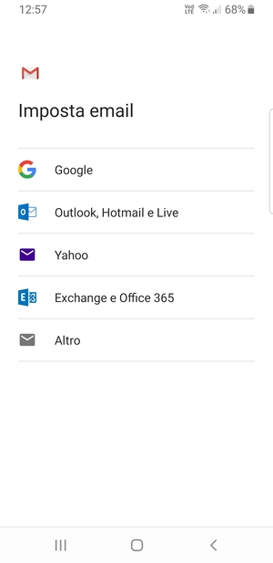 Seleziona Google