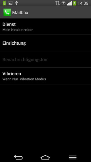 Wählen Sie Einrichtung